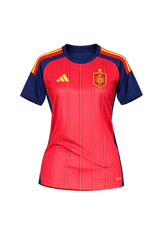 Camisa Espanha Versão Feminina - Copa do Mundo 2026